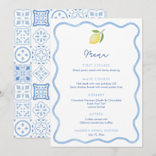 Tarjeta de lugar de boda con borde de línea ondula
