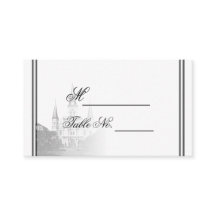 Tarjeta de lugar de boda de destino de Nueva Orlea