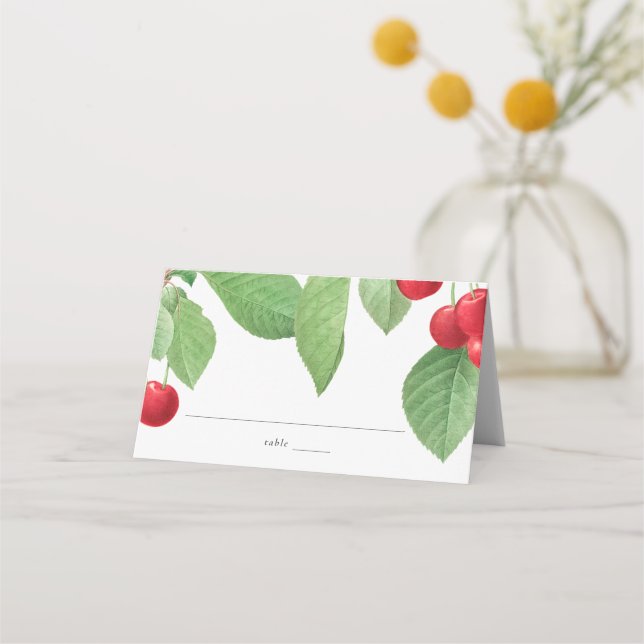 Tarjeta de lugar de Boda de la antigua botánica (Anverso)