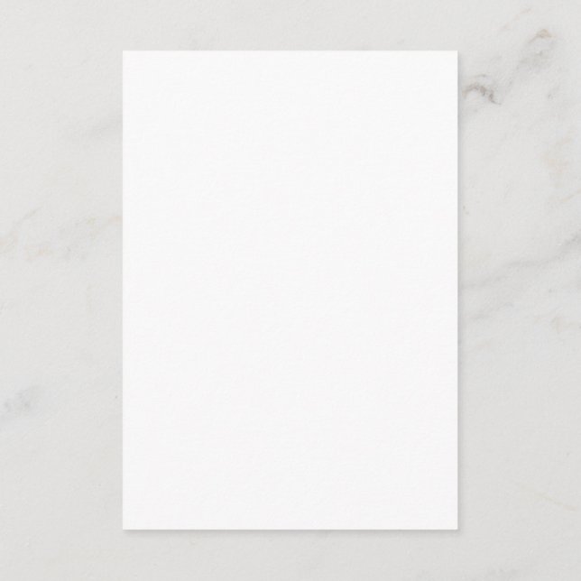 Tarjeta de lugar de boda elegante guión oro (Reverso)