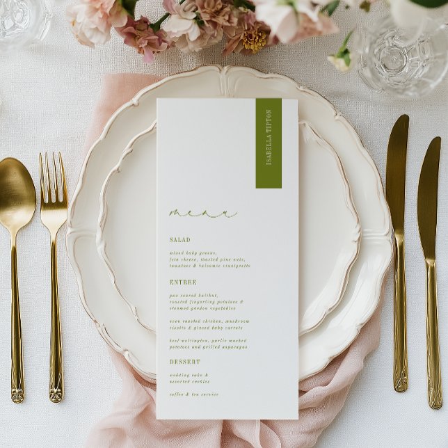 Tarjeta de lugar de boda moderna ROWAN (Subido por el creador)