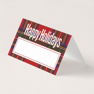 Tarjeta de lugar de cena para navidades   Fiesta d