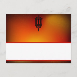 Tarjeta de lugar de escritura - Linterna marroquí