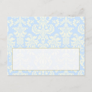 Tarjeta de lugar de escritura para la boda de dama