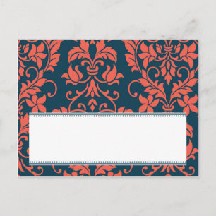 Tarjeta de lugar de escritura para matrimonio y da