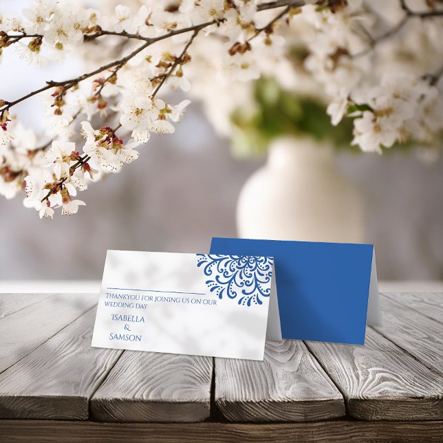 Tarjeta de lugar de floración azul suntuosa (Subido por el creador)