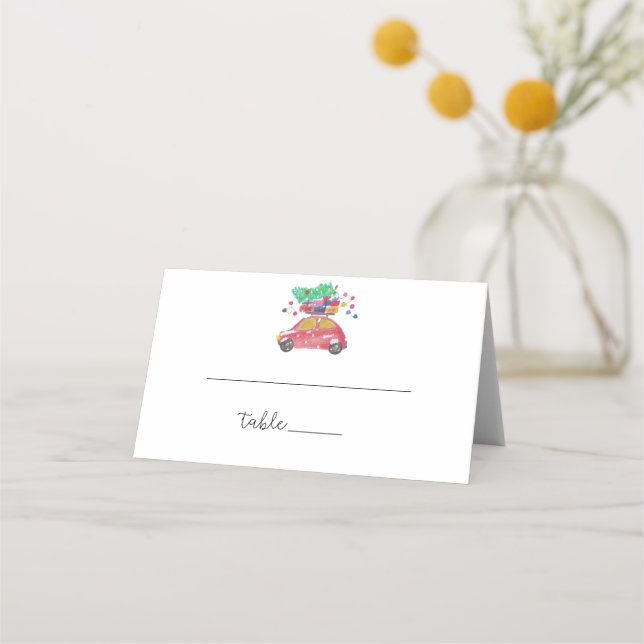 Tarjeta de lugar de invierno (Anverso)