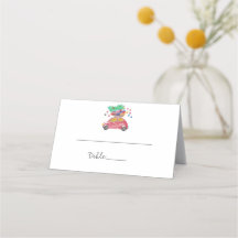 Tarjeta de lugar de invierno