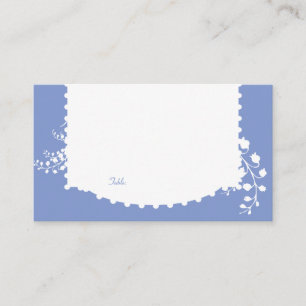 Tarjeta de lugar de la mesa de boda del lirio de l