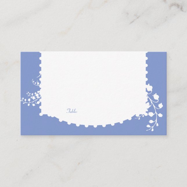 Tarjeta de lugar de la mesa de boda del lirio de l (Anverso)