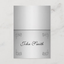 Tarjeta de lugar de mesa con nombre -elegante remo