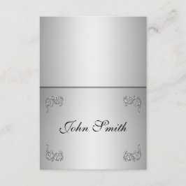 Tarjeta de lugar de mesa con nombre -elegante remo