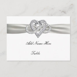 Tarjeta de lugar de mesa de boda Corazón Infinito