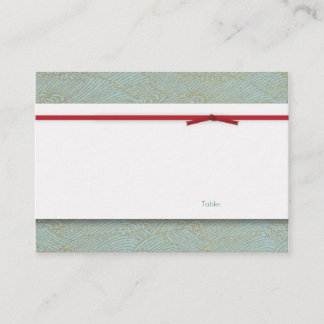 Tarjeta de lugar de mesa del Boda chino de doble f