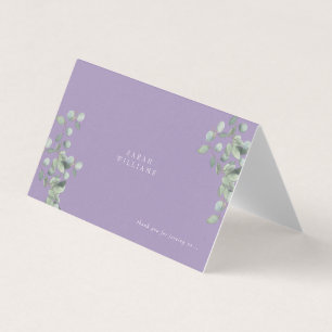Tarjeta de lugar de mesa del Boda de Eucalyptus La
