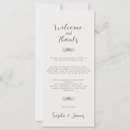 Tarjeta de lugar de mesa minimalista gracias Boda
