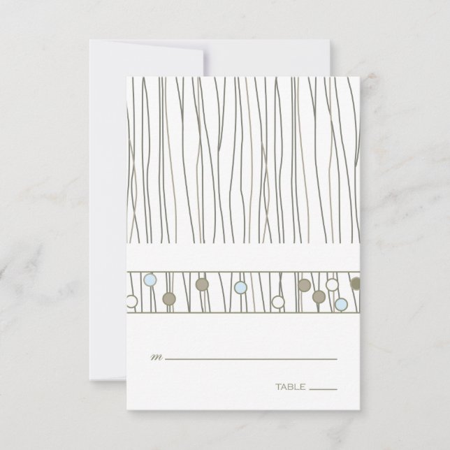 Tarjeta de lugar de mesa plegada (Anverso)