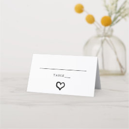 Tarjeta de lugar de mesa plegada Boda personalizad