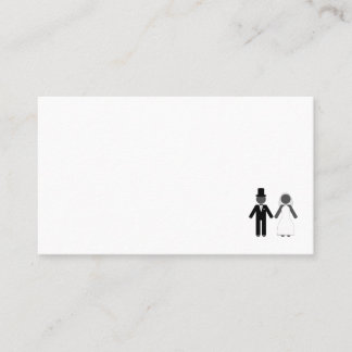 Tarjeta de lugar de Mr. y Mrs. Married