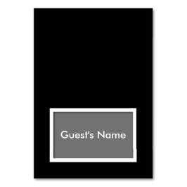 Tarjeta de lugar de nombre con matices de color El