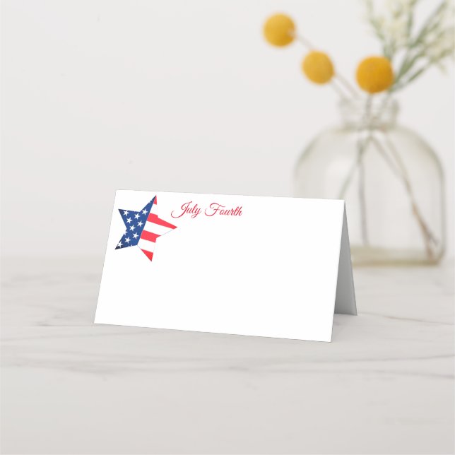 Tarjeta de lugar de nombre del cuarto Fiesta de ju (Anverso)