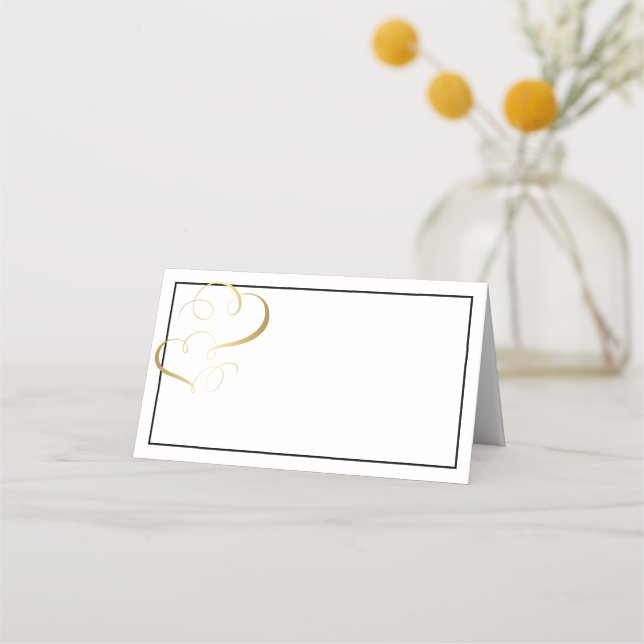 Tarjeta de lugar de nombre del fiesta (Anverso)