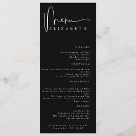 Tarjeta de lugar de nombre | Menú | Menús simples 