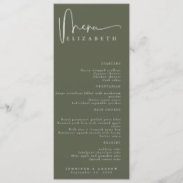 Tarjeta de lugar de nombre | Menú | Menús simples 