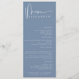 Tarjeta de lugar de nombre | Menú | Menús simples 