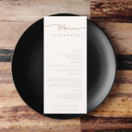 Tarjeta de lugar de nombre | Menú | Menús simples 