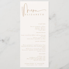 Tarjeta de lugar de nombre | Menú | Menús simples 