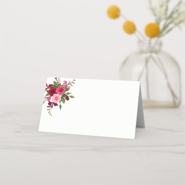 Tarjeta de lugar de nombre plegado (Anverso)