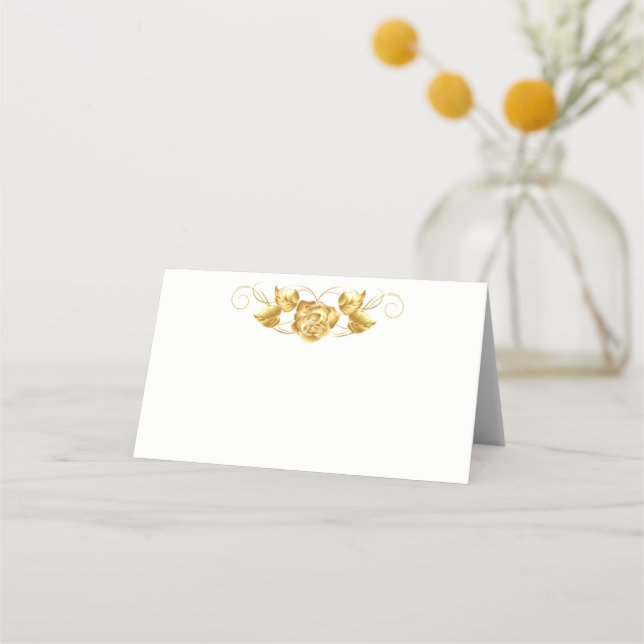 Tarjeta de lugar de nombre plegado (Anverso)