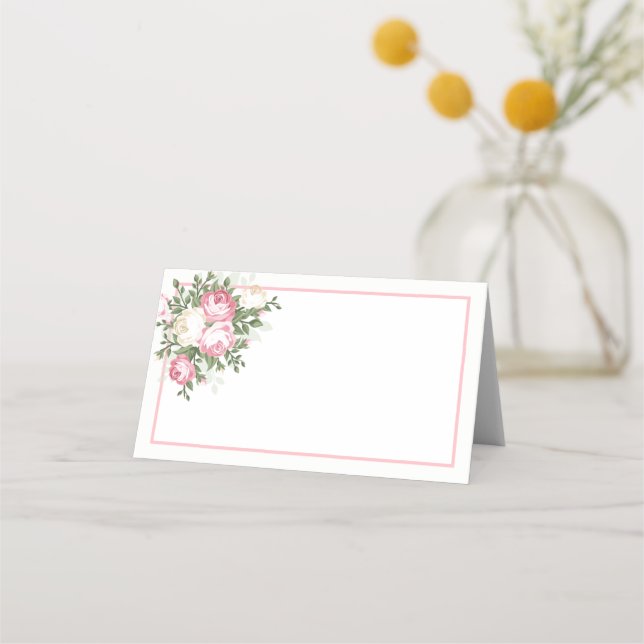 Tarjeta de lugar de nombre plegado (Anverso)