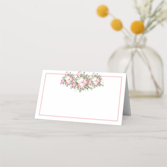 Tarjeta de lugar de nombre plegado (Anverso)