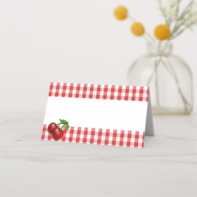 Tarjeta de lugar de nombre plegado (Anverso)