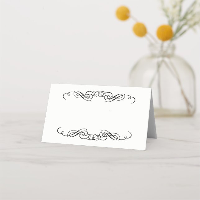 Tarjeta de lugar de nombre plegado (Anverso)