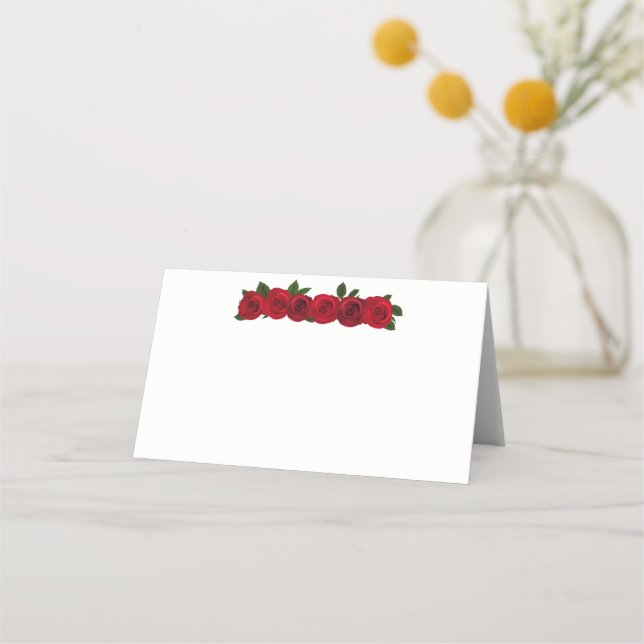 Tarjeta de lugar de nombre plegado (Anverso)