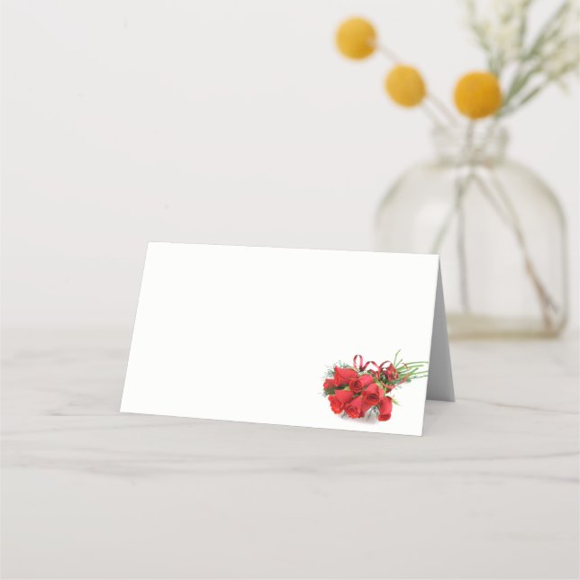 Tarjeta de lugar de nombre plegado (Anverso)