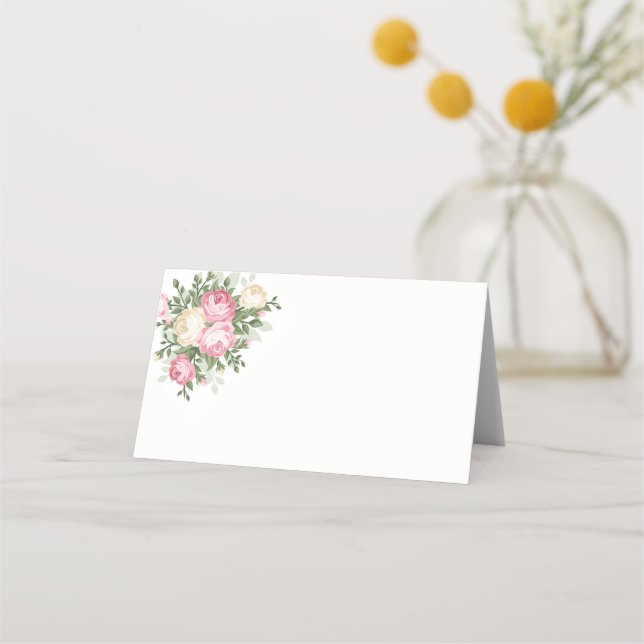 Tarjeta de lugar de nombre plegado (Anverso)