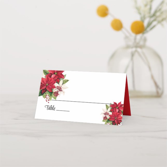 Tarjeta de lugar de nombre plegado boda (Anverso)