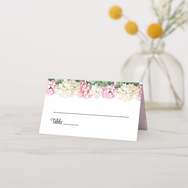 Tarjeta de lugar de nombre plegado boda (Anverso)