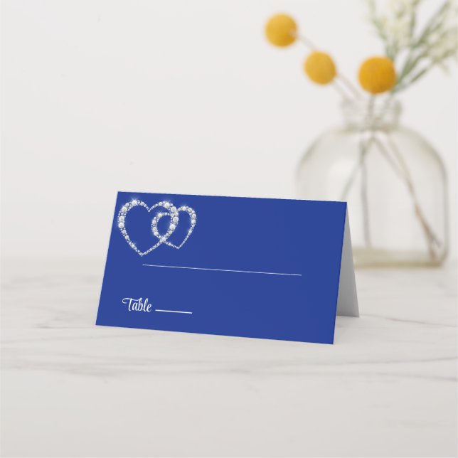 Tarjeta de lugar de nombre plegado boda (Anverso)