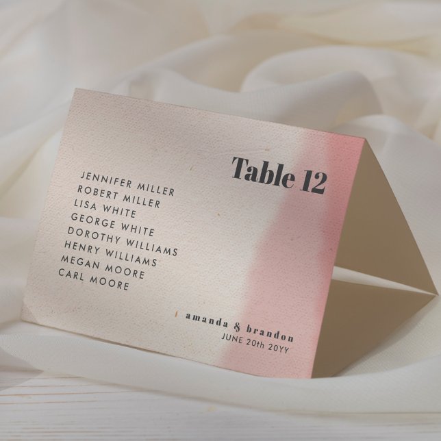 Tarjeta de lugar de nombres de invitado de Boda de (Subido por el creador)