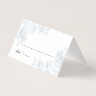 Tarjeta de lugar de Rosa floral vintage