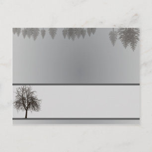 Tarjeta de lugar escribible Árboles de invierno gr