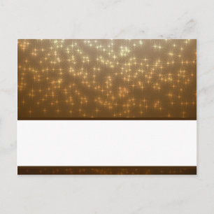 Tarjeta de lugar escribible Winter Brown / Estrell