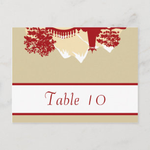 Tarjeta De Lugar Escrito Snowcap Mtns Asian Garden