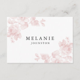 Tarjeta de lugar floral vintage