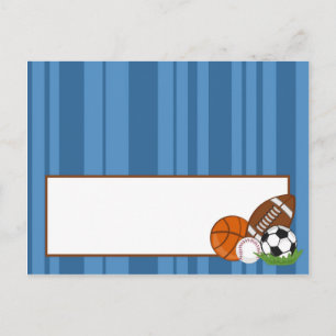 Tarjeta de lugar grabable All Star Blue